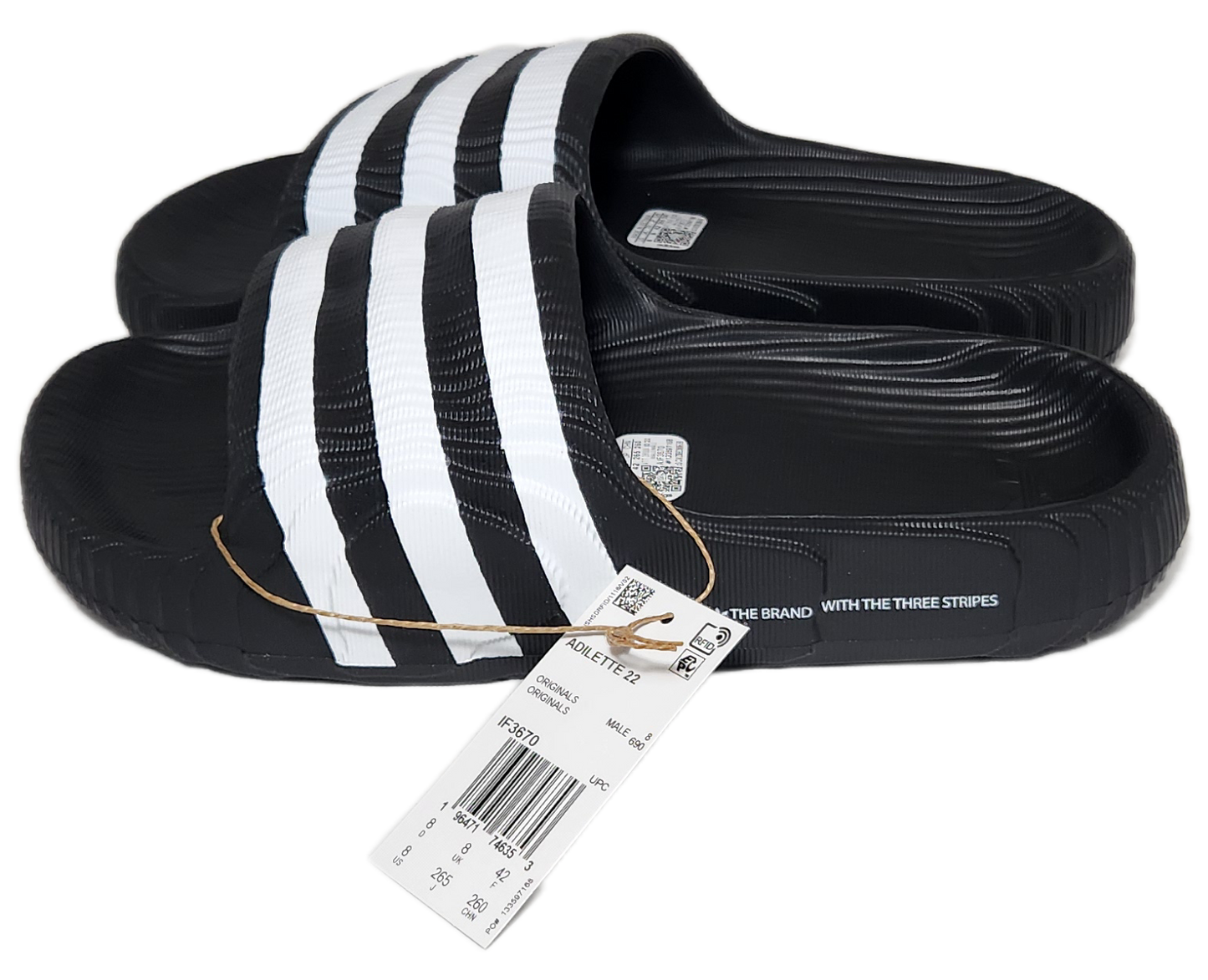 Adidas slippers men Size 8
