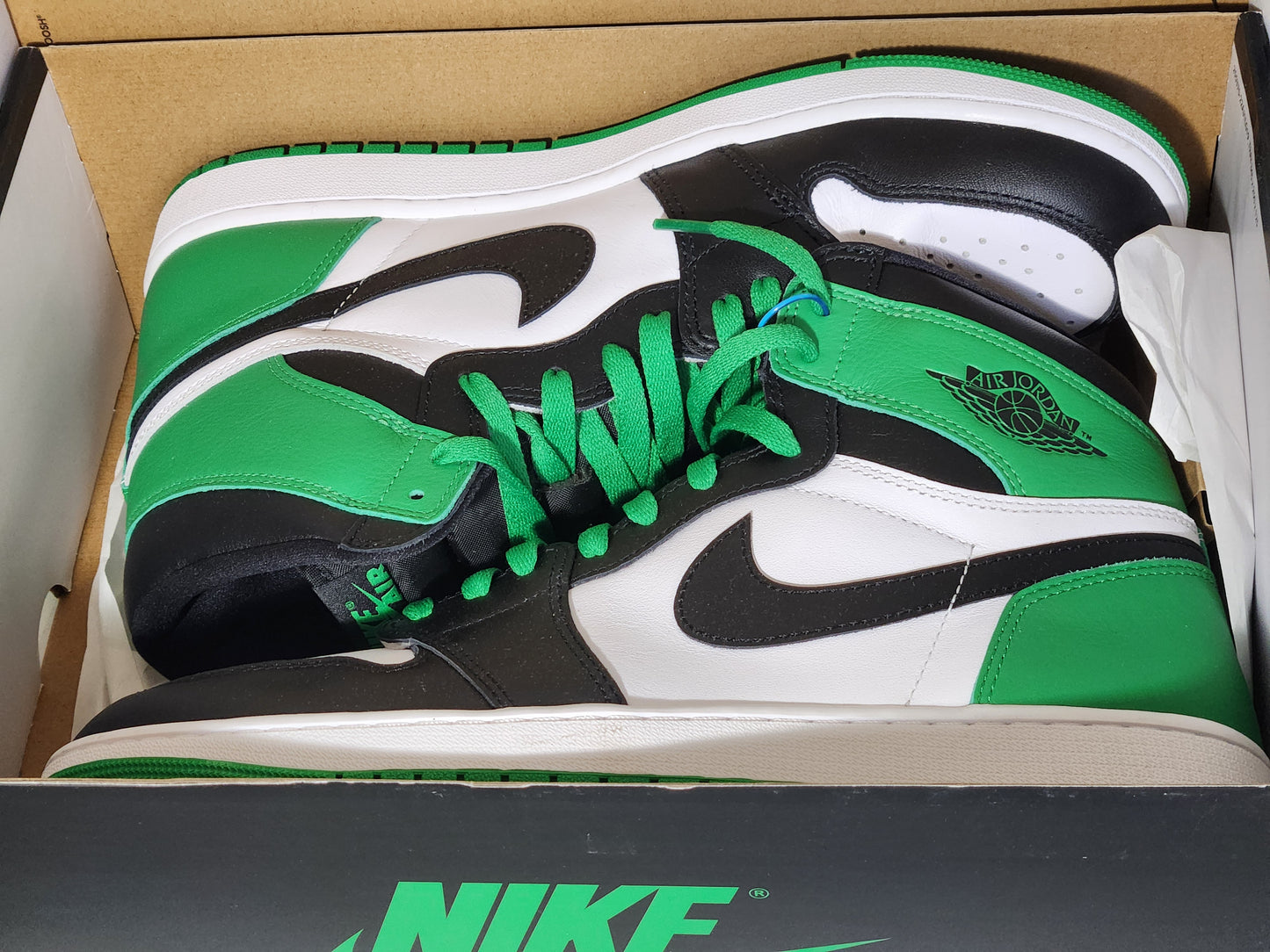 Nike Jordan 1 Retro High OG Lucky Green "SAMPLE" Rare unique legendary Find