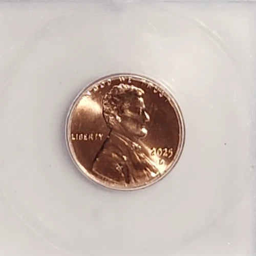 2025-D Lincoln Shield Cent Signed Austin Hutto Graded MS67+ by ICG