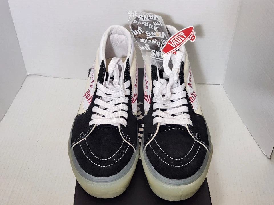 Size 9.5 - Palm Angels x Vans Sk8 VLT LX Mid Black