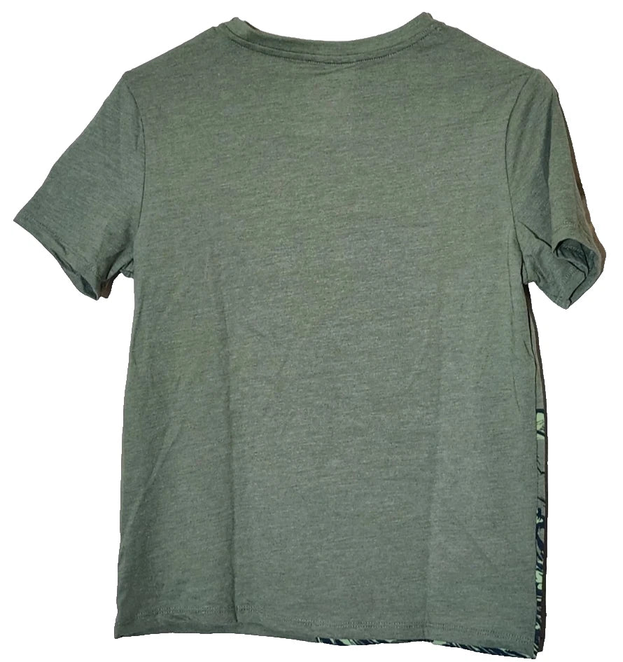 Cat & Jack Adaptive Short Sleeve Graphic T-Shirt Olive size boys large
