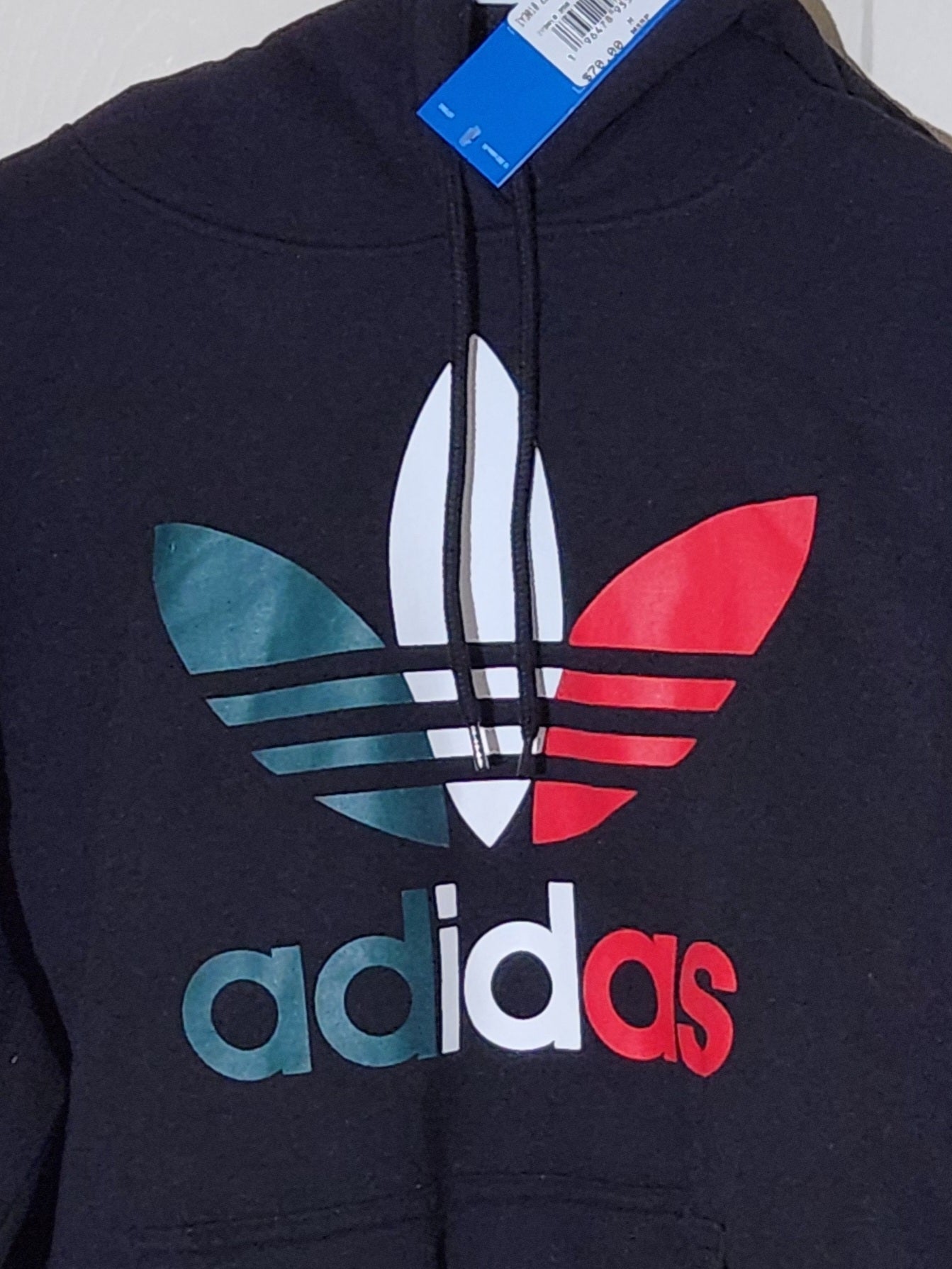 Adidas Hoodie Tri Color Stac Size Medium