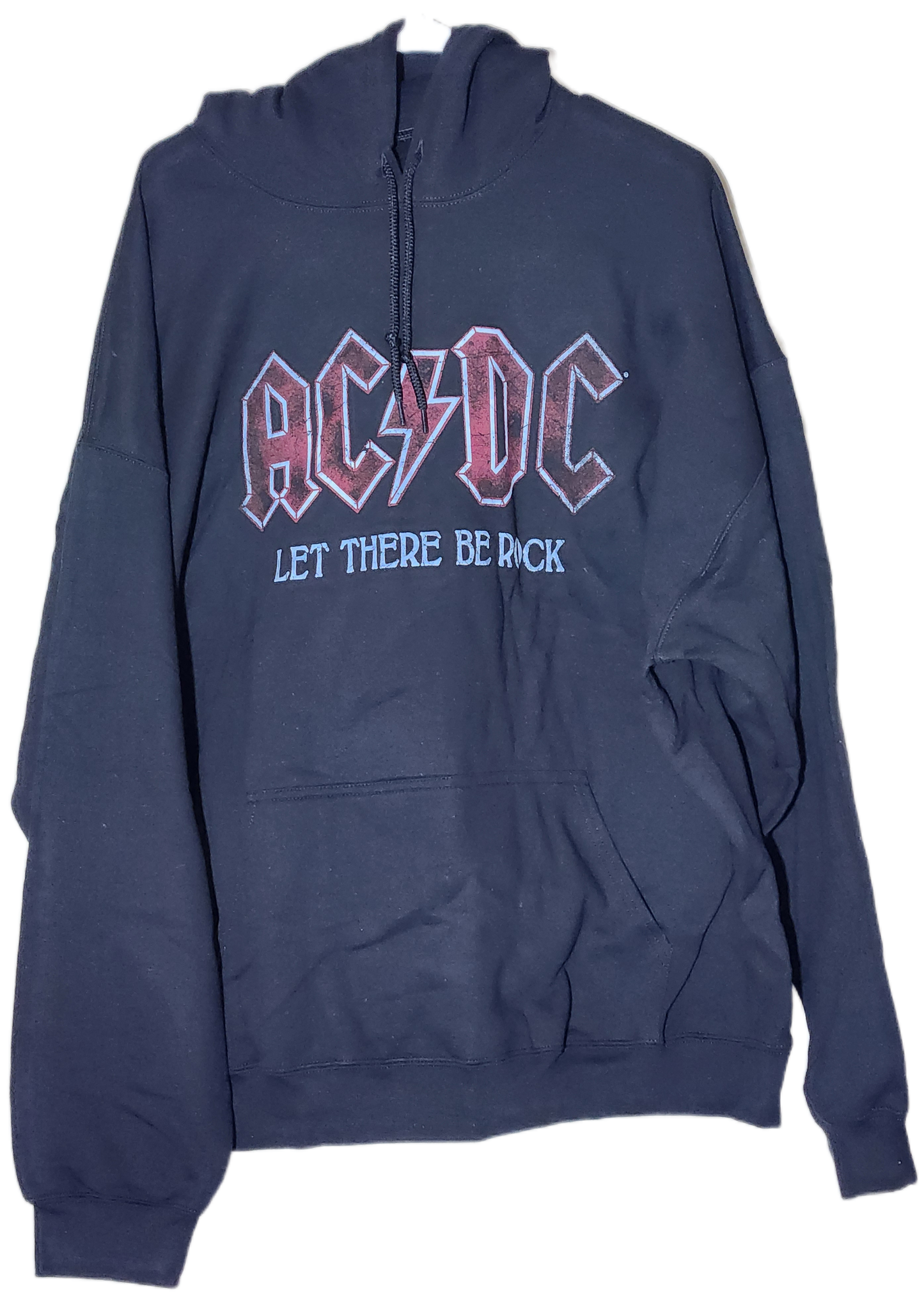 AC/DC Hoodie Sounds Light Drums Guitar Size 2xl