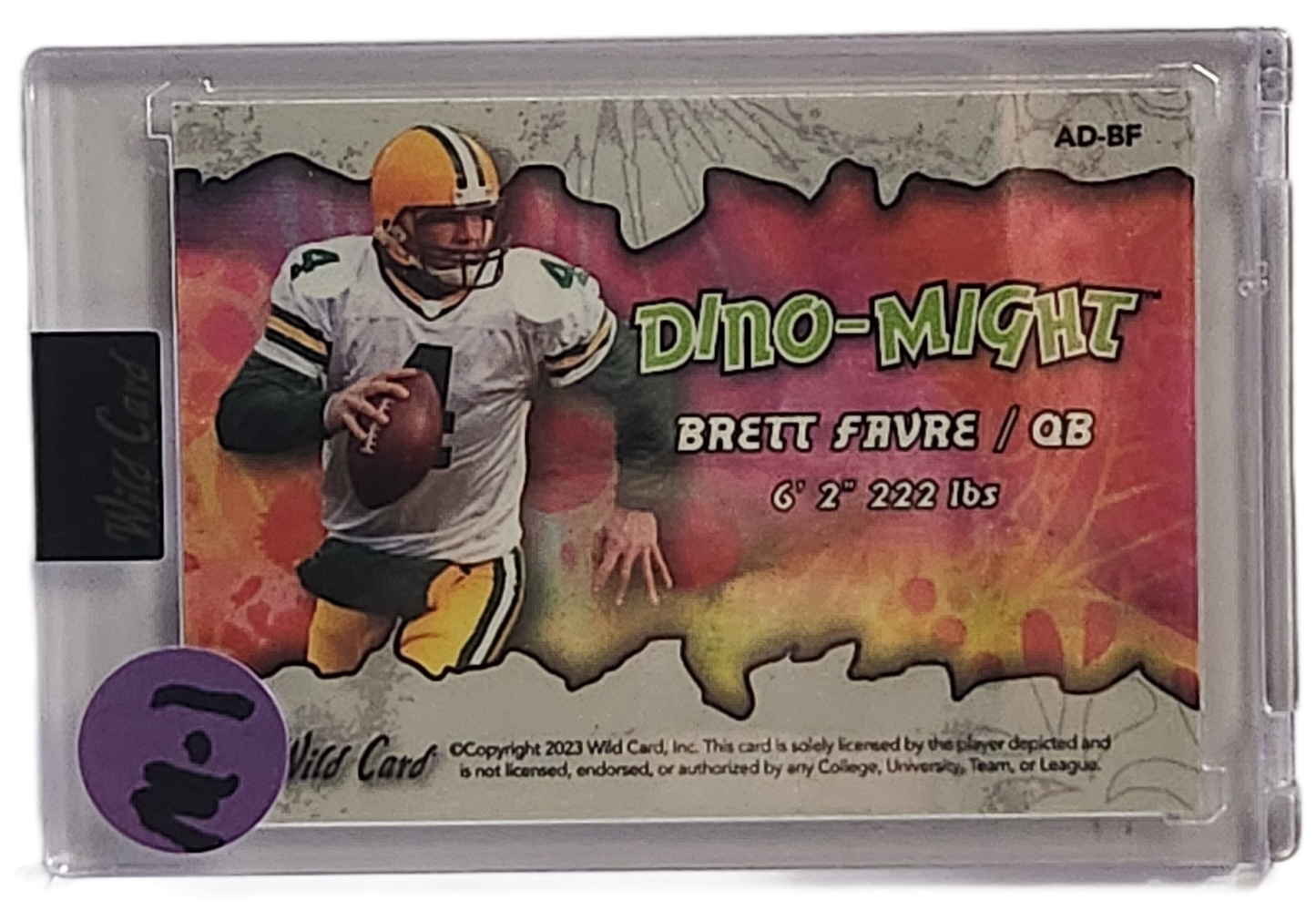 2023 wild card alumination Dino-might Bret Farve Silver Scope 10/25