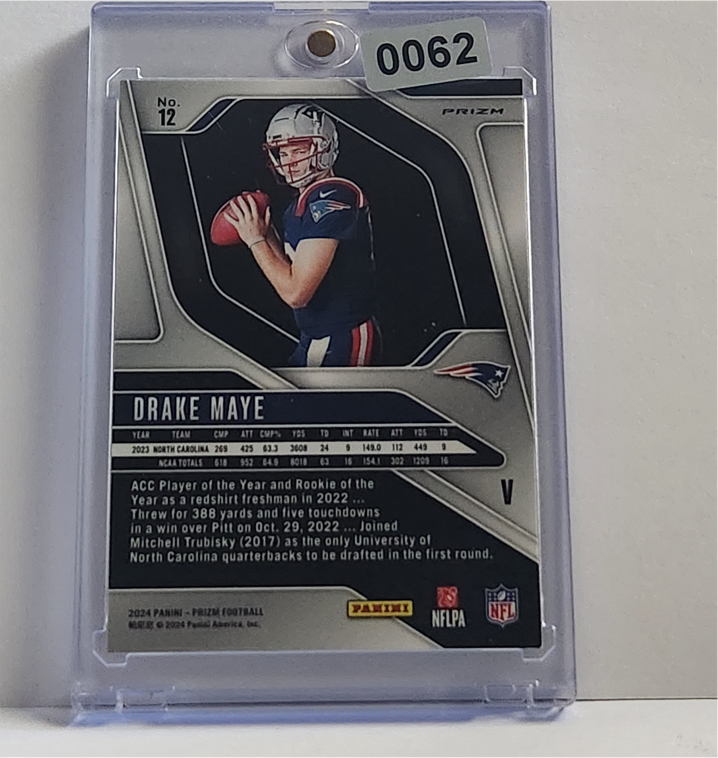 2024 Panini Prizm Drake Maye Rookie  RC  Silver Prizm