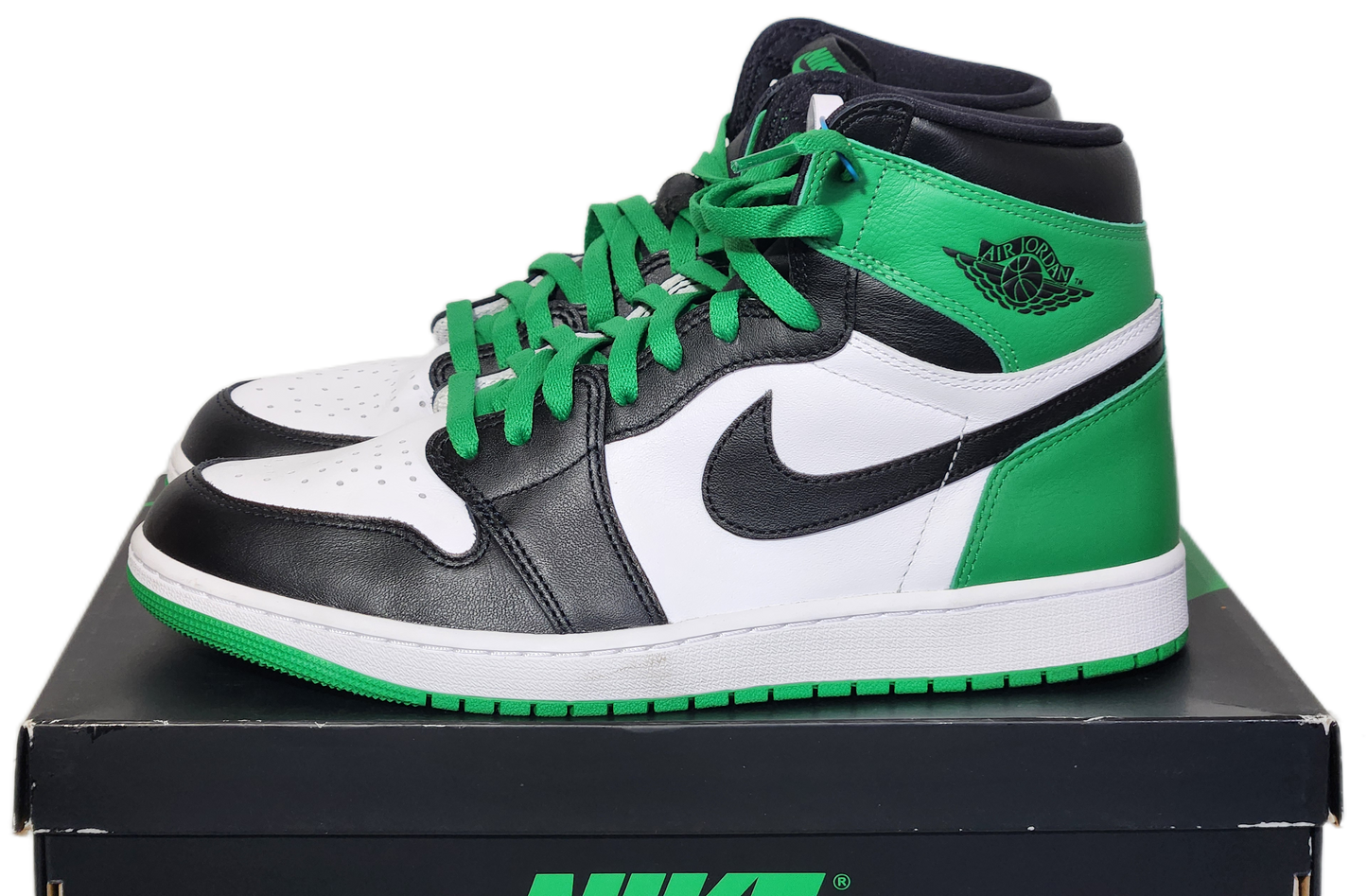 Nike Jordan 1 Retro High OG Lucky Green "SAMPLE" Rare unique legendary Find