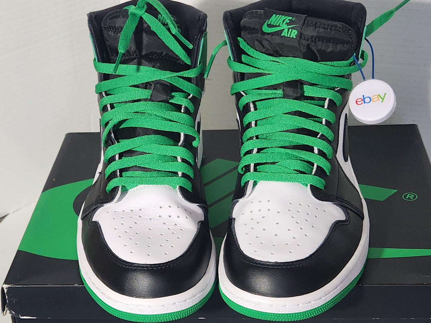 Nike Jordan 1 Retro High OG Lucky Green "SAMPLE" Rare unique legendary Find