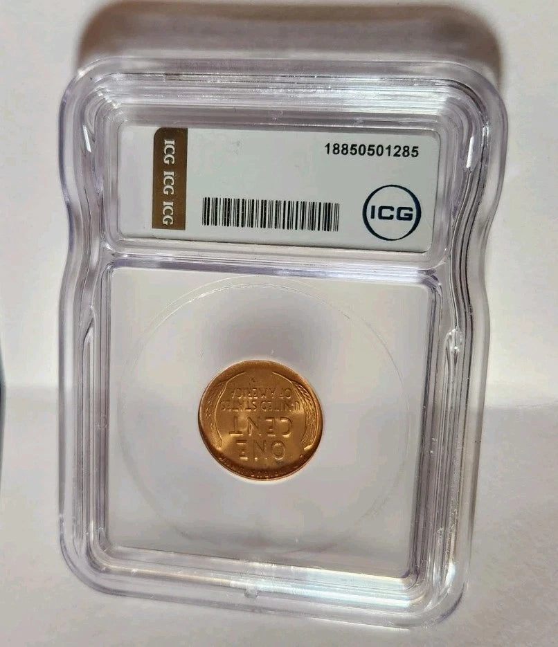 1939-S Lincoln Cent ICG MS66 RD Red Lincoln Penny