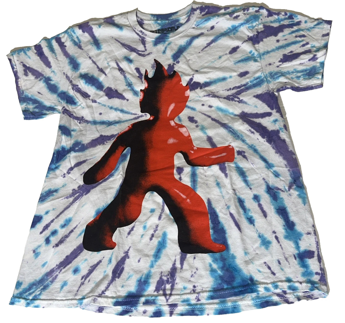 Astroworld Blue& Purple Tye-Dye Astro Fest Graphic T-Shirt Size Medium