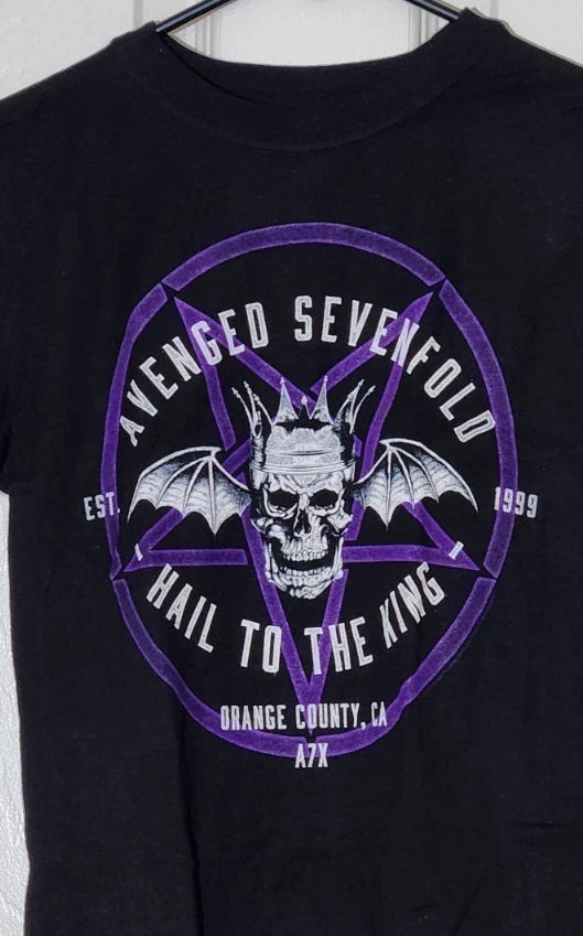 Avenge Sevenfold Tshirt. Hail To The King Orange Co, CA  Size Small