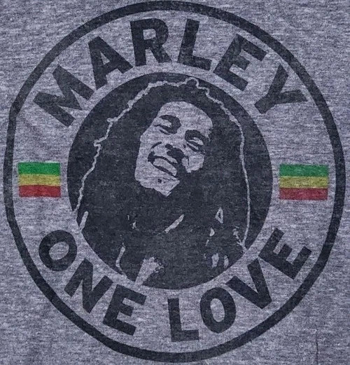 Bob Marley T-shirt Gray Kids Size 4T Short-Sleeve