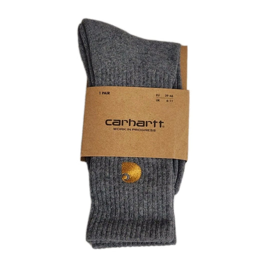 Carhartt Solid Logo Crew Socks grey