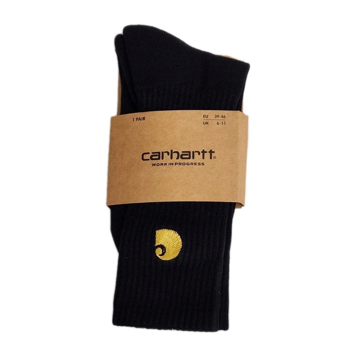Carhartt Solid Logo Crew Socks black