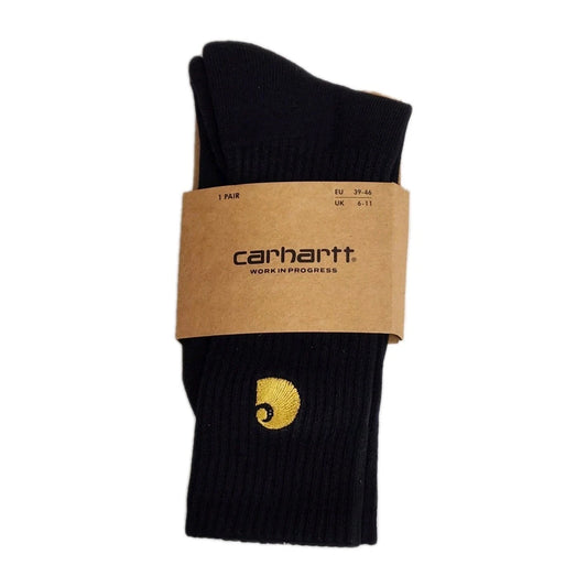 Carhartt Solid Logo Crew Socks black