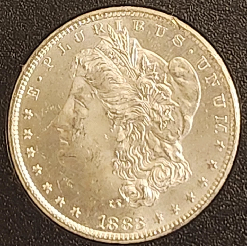 Carson City 1883 Morgan Silver Dollar uncirculated rare history COA included