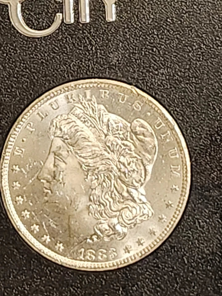 Carson City 1883 Morgan Silver Dollar uncirculated rare history COA included