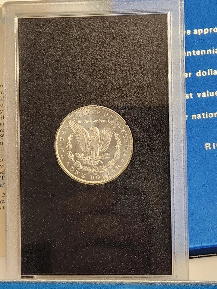 Carson City 1883 Morgan Silver Dollar uncirculated rare history COA included