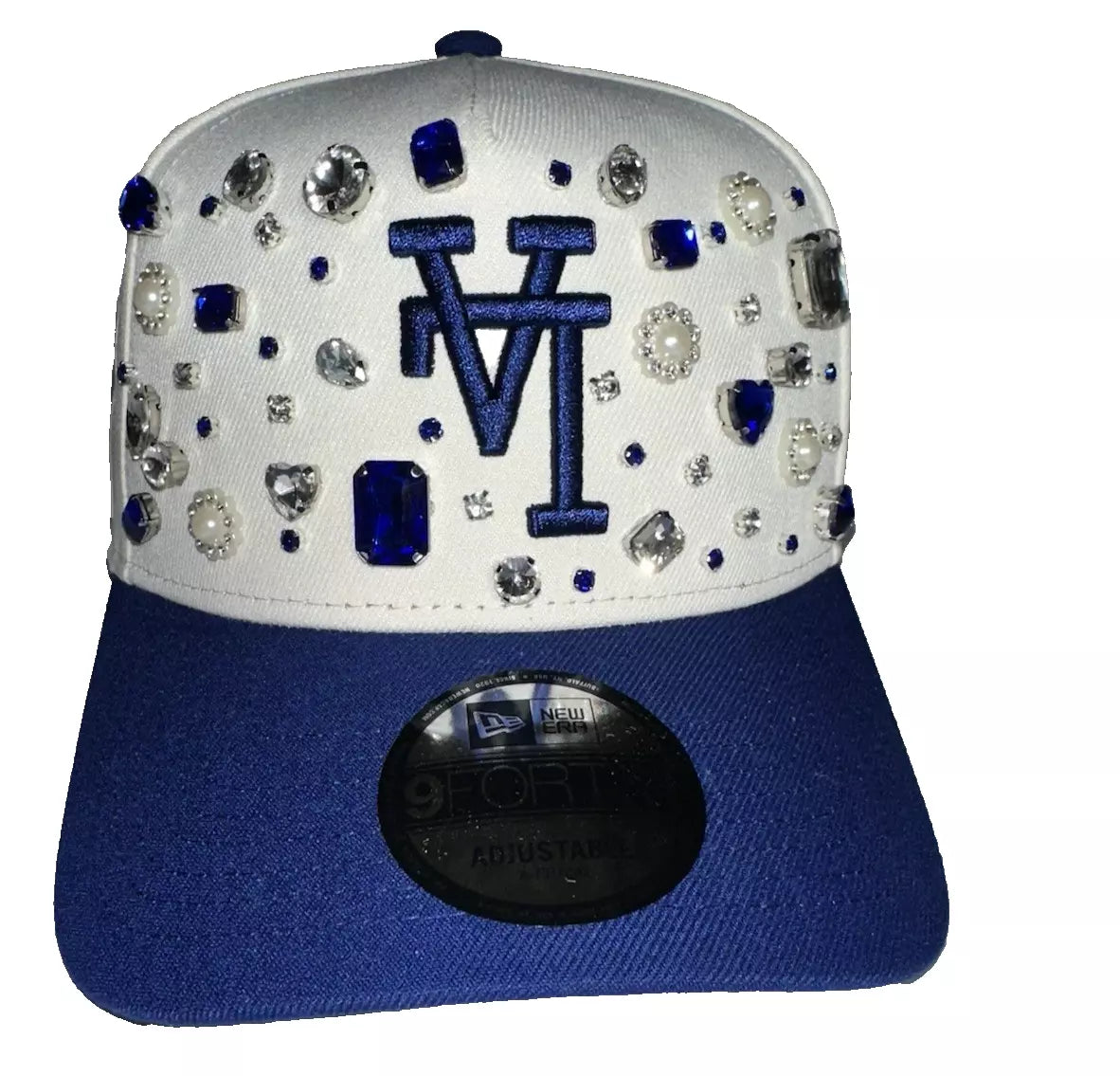 LA Dodgers Custom BLING Hat + Women’s Tank Top XS | MLB Official Set