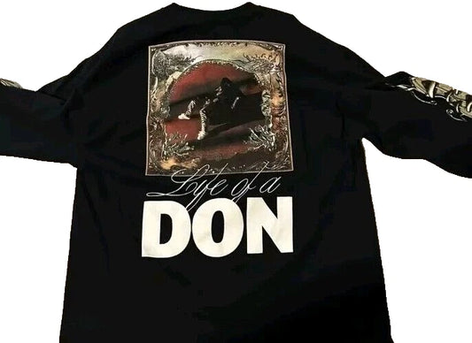 Don Toliver " Life Of A Don" Long Sleeve T Shirt Men's Sized Large