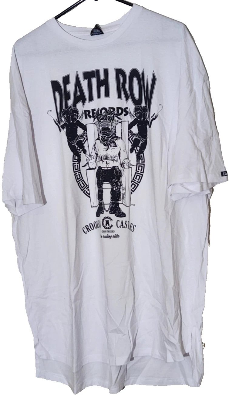 Crooks & Castles Shirt Mens 3XL Death Row Records Core Graphic Tee White NWT