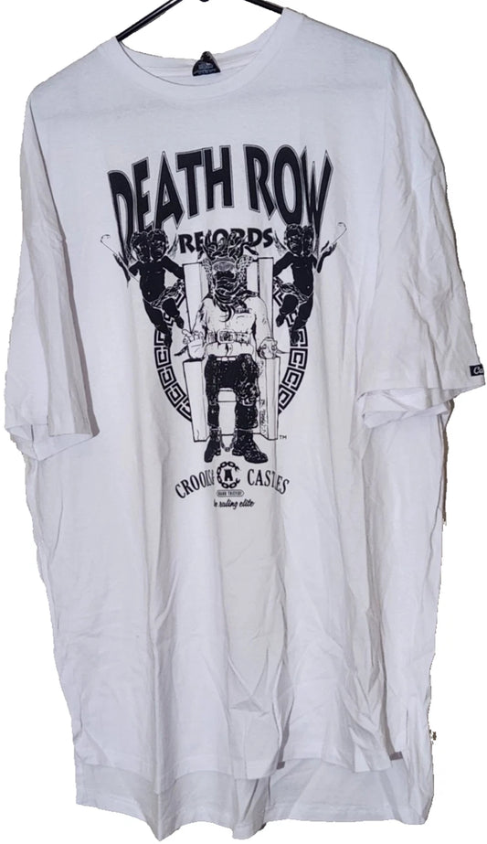 Crooks & Castles Shirt Mens 3XL Death Row Records Core Graphic Tee White NWT