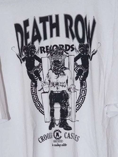 Crooks & Castles Shirt Mens 3XL Death Row Records Core Graphic Tee White NWT