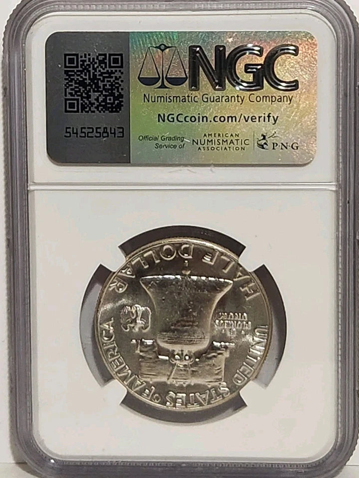 Franklin Half Dollar 1963 graded MS 64 by NGC