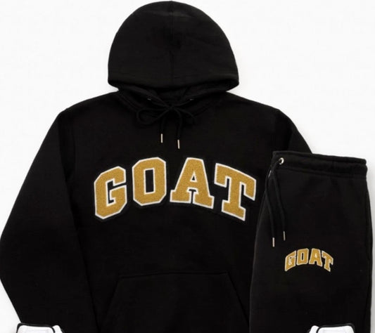Goat Hoodie sweatshirt With Matching Sweatpants Size large