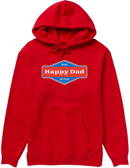 Happy dad hoodie hard seltzer Full send nelkboys sweatshirt red mens size XL