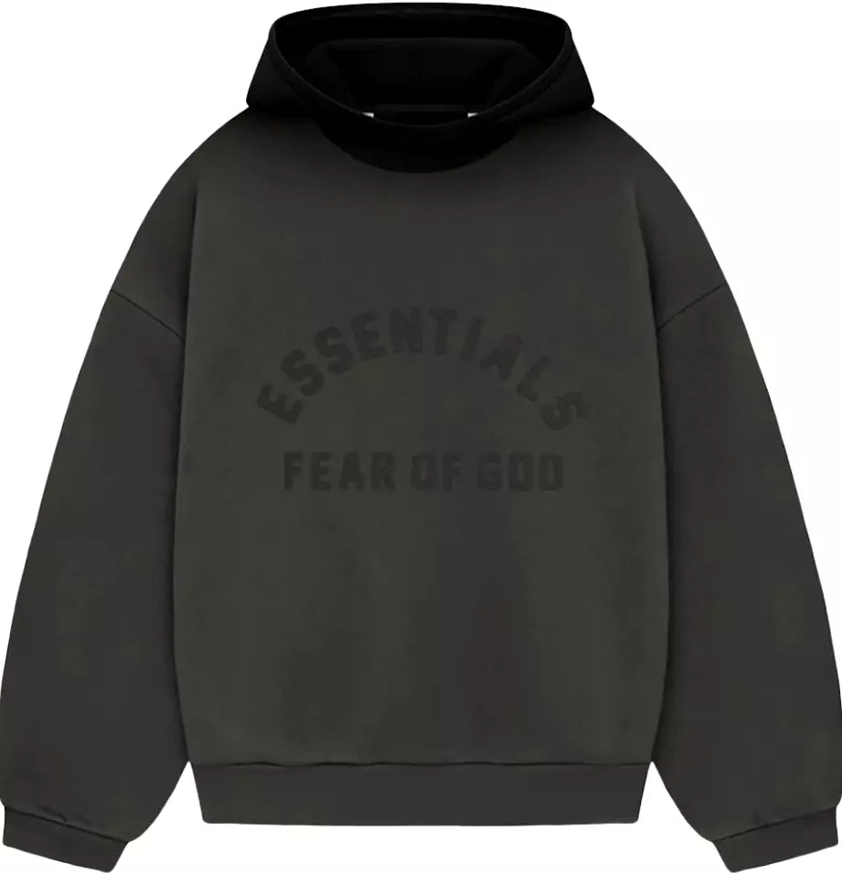 Essentials Ink Jet Black Hoodie Size Small