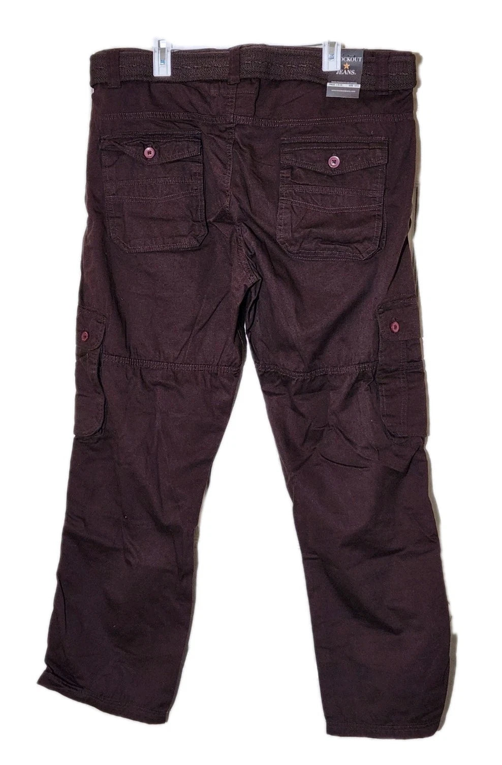 Jeans Mens Knockout Brand Cargo Style Size 42 X 32