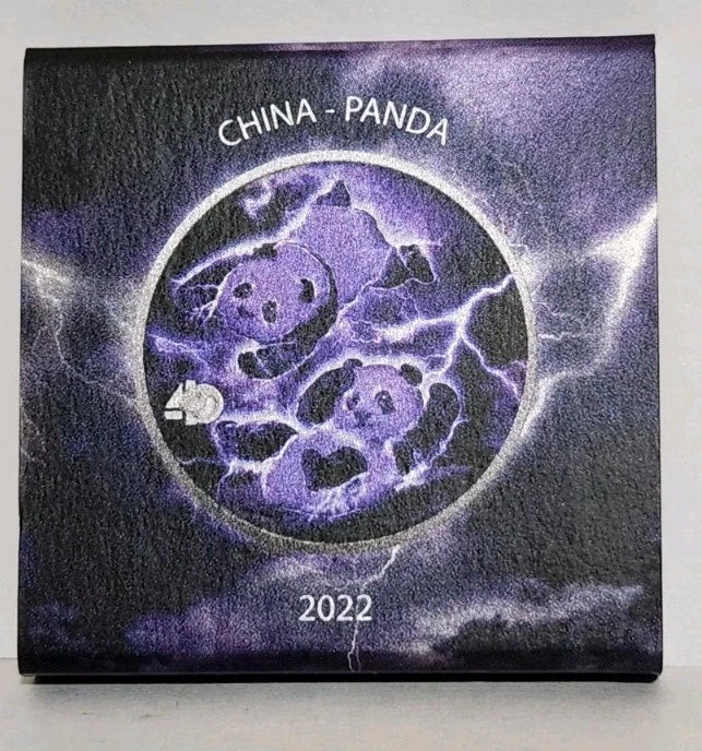2022 Silver Panda 30g China 10 yuan 40th Anniversary Storm Edition