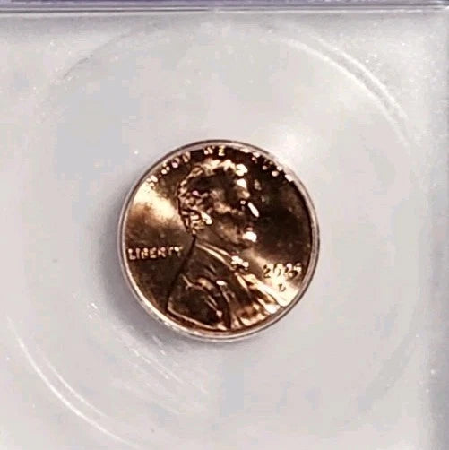 2025-D MS 67 Lincoln Shield Cent (Penny) ICG - Last Year of Issue (Copy)