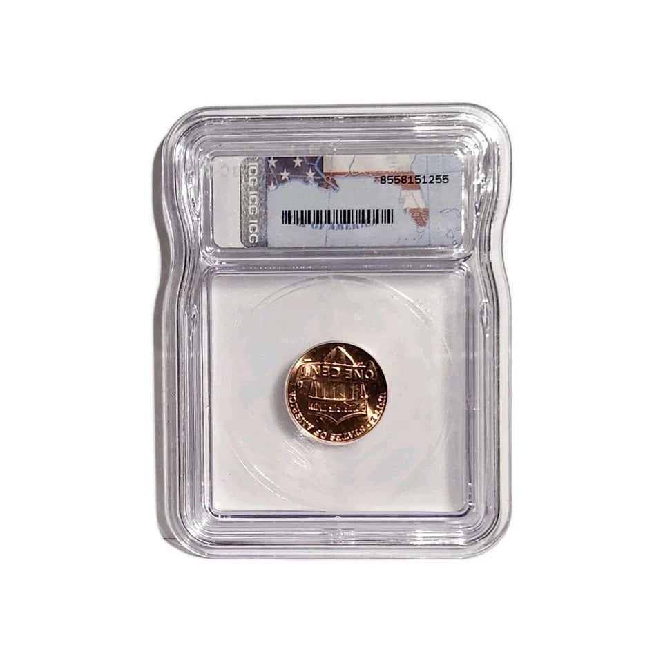 2025-D MS 67 Lincoln Shield Cent (Penny) ICG - Last Year of Issue (Copy)