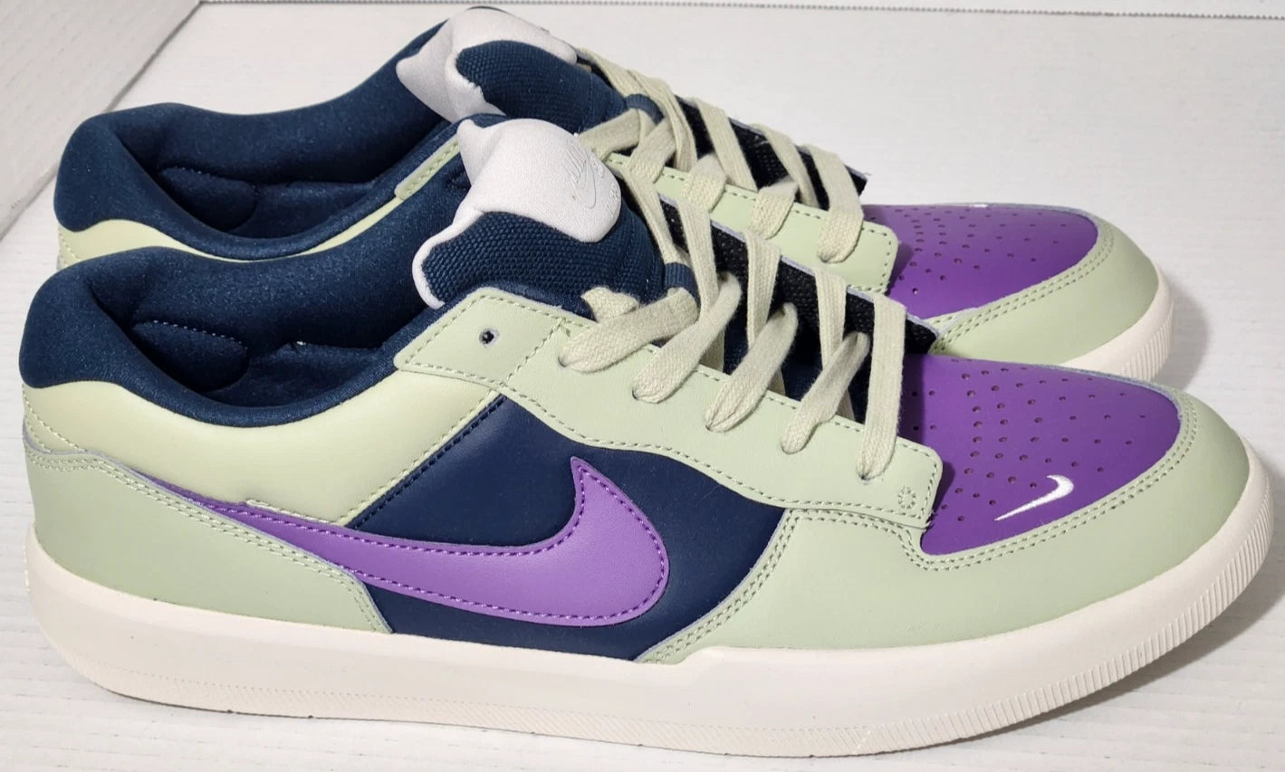 Nike Sb Force 58 Prm L Size 11.5 Olive Aura Black Raspberry