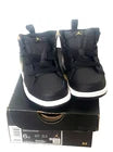 Jordan 1 Mid TD Black Metallic Gold Toddler Shoes Size 6C Nike Baby Sneakers New