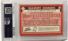 1986 Topps Barry Bonds #11 Nm Mt PSA 8 (RC)