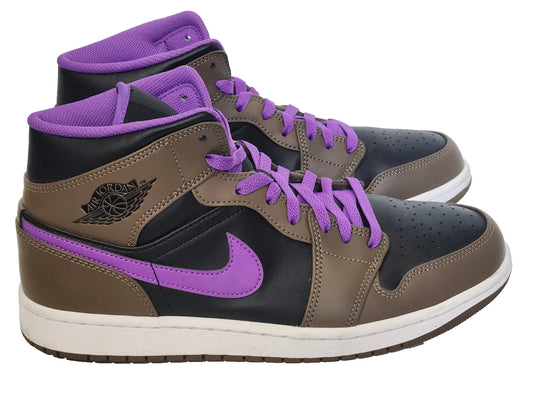 Size 11 - Nike Air Jordan 1 Mid Palomino purple mocha