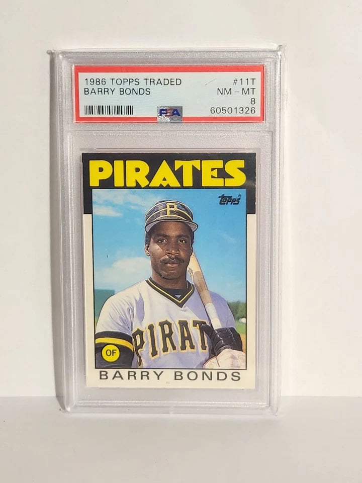 1986 Topps Barry Bonds #11 Nm Mt PSA 8 (RC)