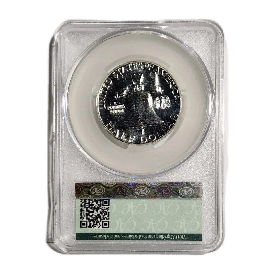 1962 franklin half dollar CAC PR66