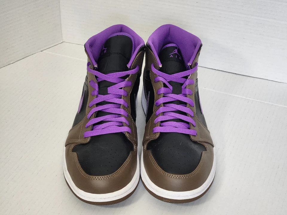Size 11 - Nike Air Jordan 1 Mid Palomino purple mocha