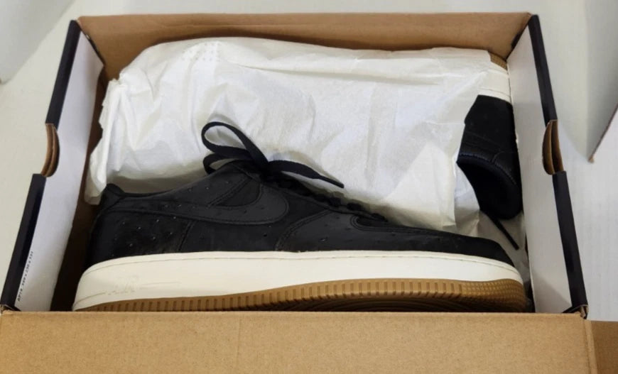 Size 13 - Nike Air Force 1 '07 LX Black Ostrich W