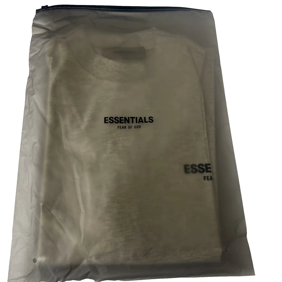 Essentials Fear Of God Short Sleeve T-shirt Light Oatmeal Men's Size XXSmall