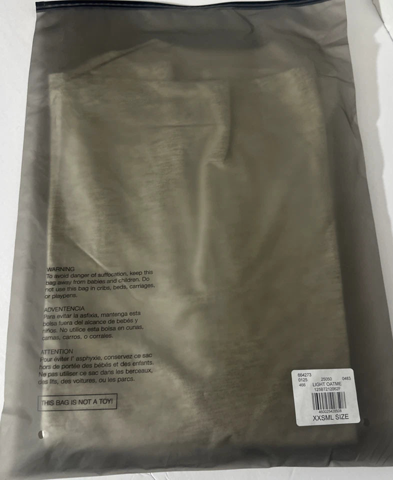 Essentials Fear Of God Short Sleeve T-shirt Light Oatmeal Men's Size XXSmall