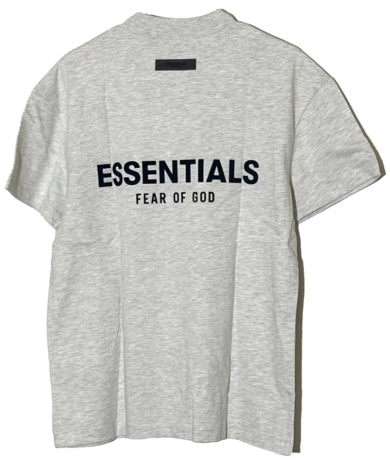 Essentials Fear Of God Short Sleeve T-shirt Light Oatmeal Men's Size XXSmall