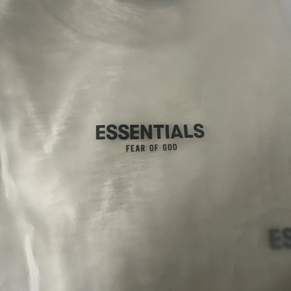 Essentials Fear Of God Short Sleeve T-shirt Light Oatmeal Men's Size XXSmall