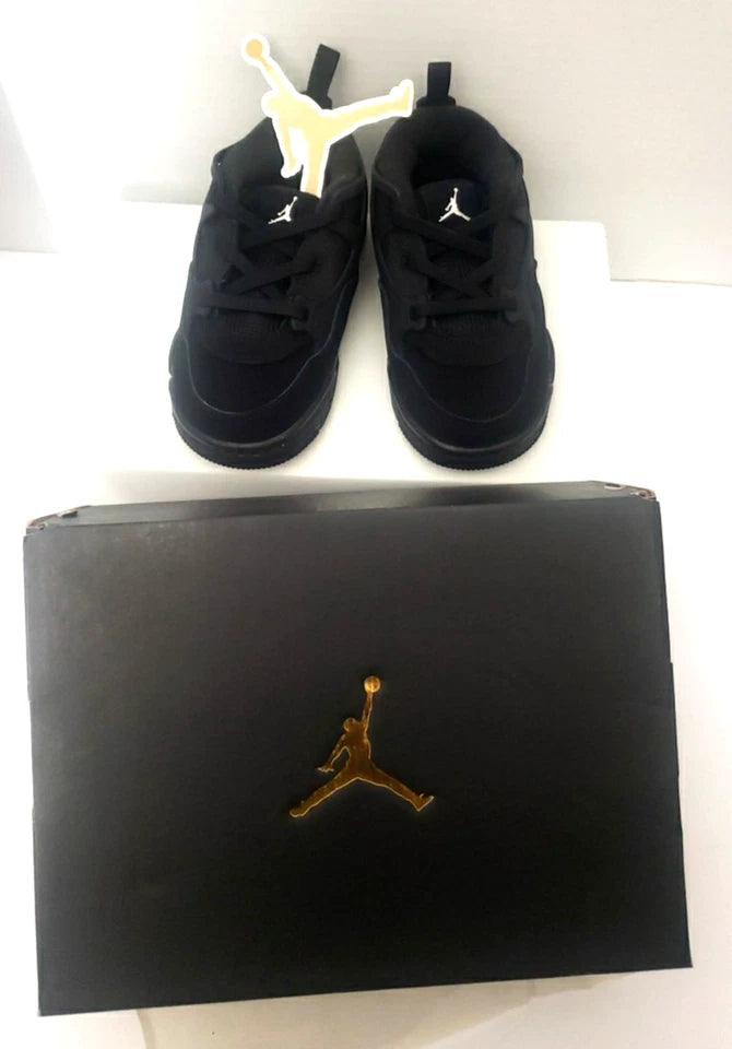 Jordan 4 RM TD All Black Toddler Shoes Size 9C Nike Retro Baby Sneakers New