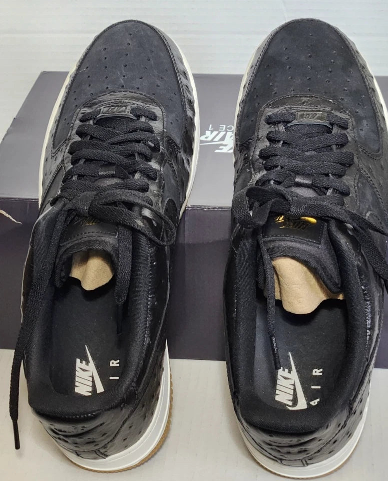 Size 13 - Nike Air Force 1 '07 LX Black Ostrich W