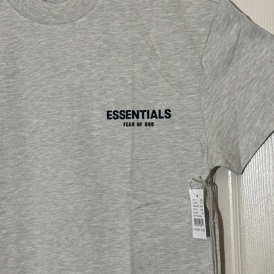 Essentials Fear Of God Short Sleeve T-shirt Light Oatmeal Men's Size XXSmall