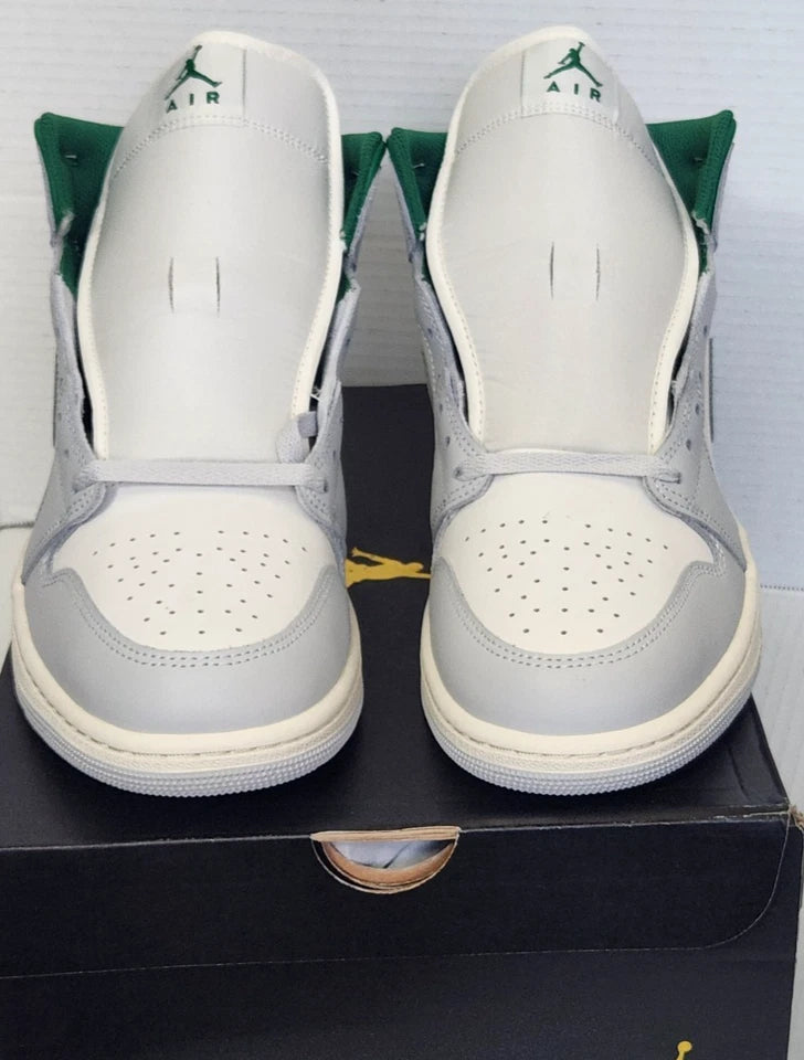 Nike Air Jordan 1 Mid Summit White Pine Green Size 11.5